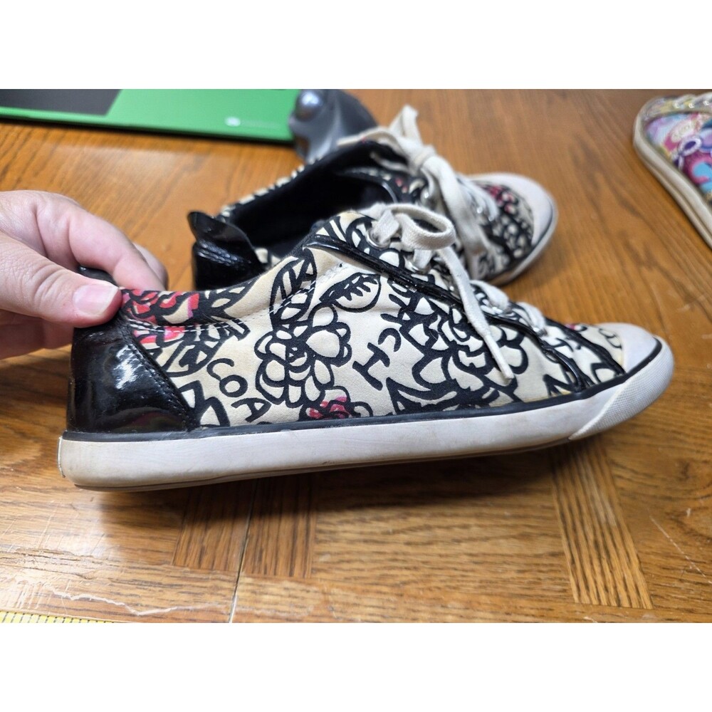 Coach Women's Barrett Poppy Canvas Shoes Sneakers Floral Women's Size 11B - Picture 7 of 16